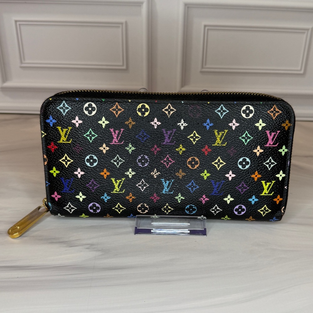 Louis Vuitton x Murakami Multicolor Long Zip Wallet | Full Inclusion | Lilac - Picture 3 of 17
